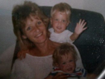 Me, mom and my sister before mom died of chemotherapy